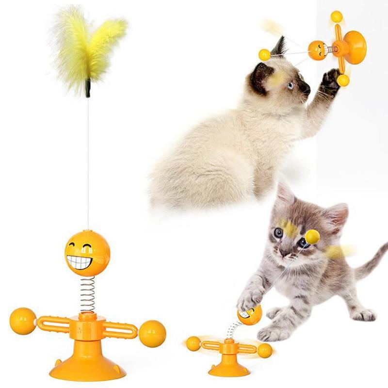Multifunktionales Drehspielzeug für Katzen | Karnz