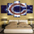 Charged Chicago Bears 5 Stücke-Canvas Wandkunst Gemälde