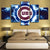 Charged Chicago Cubs 5 Teile-Canvas Wandkunst Gemälde