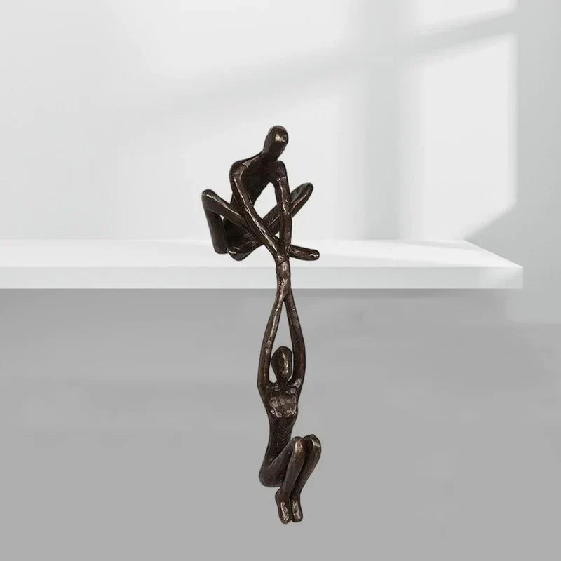 Sandsberg immer Liebe und Stärke Bronze-Skulptur Statue Luxus Home Decoration