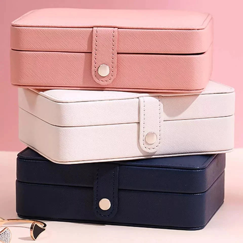 Leder Mini Schmuckbox Doppelschicht Karnz