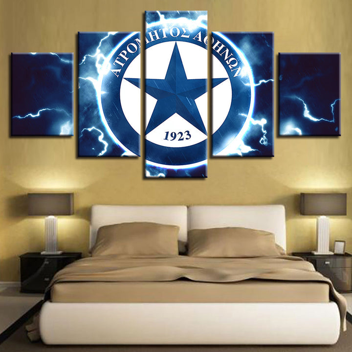 Elektrisches Sternlogo 5 Stück - Leinwand Wandkunst Gemälde