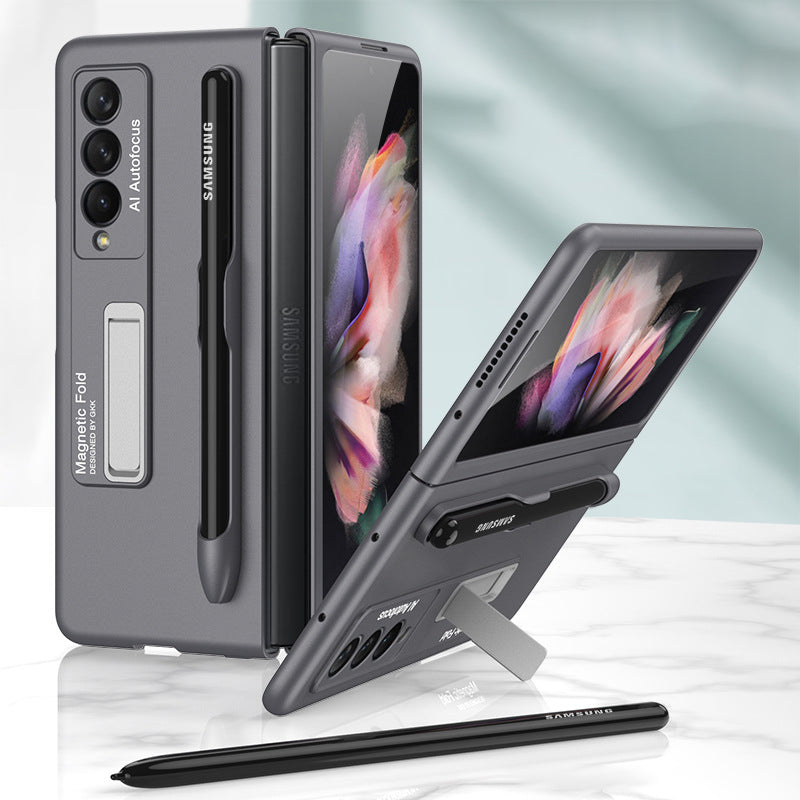 Modische Schutzhülle mit Ständer und Stiftfach für Samsung Galaxy Z Fold 3