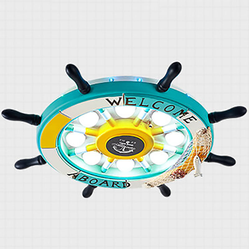 NautiGlow LED-Deckenleuchte für Kinderzimmer | Segelboot-Design | Cartoon-Stil | Stimmungsbeleuchtung