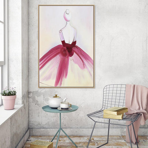 Aquarell-Wandbild „Schönes Kleid“ – Leinwandbild