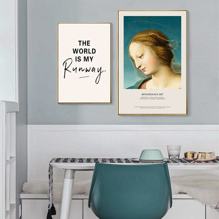 Europäische Vintage Renaissance - Leinwand Wandkunst Malerei