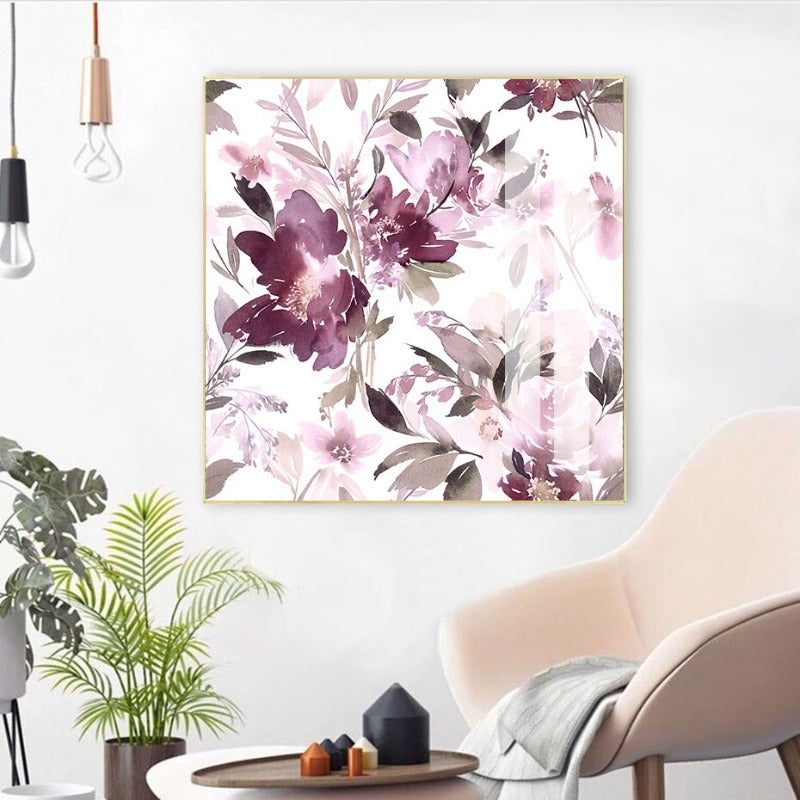 Bloom Lavendel Floral - Leinwand Wandkunst Gemälde