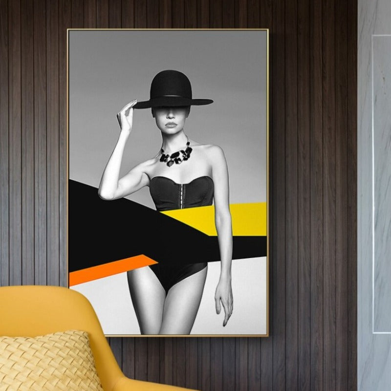 Modellfigur – Leinwandbild