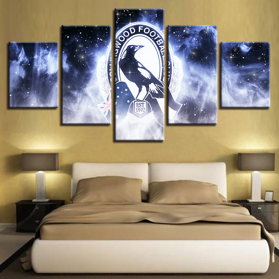 Collingwood Football Club 5 Stück - Leinwand Wandkunst Gemälde