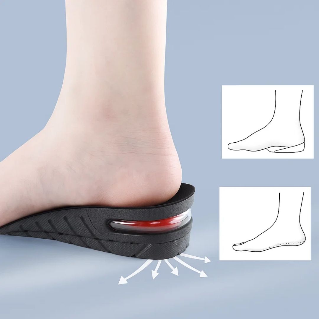 Heelsure | Fersenkissen – Verstellbare Höhe – Atmungsaktives und gepolstertes Gel – Diskreter Komfort für Arbeit, Sport oder täglichen Gebrauch Karnz