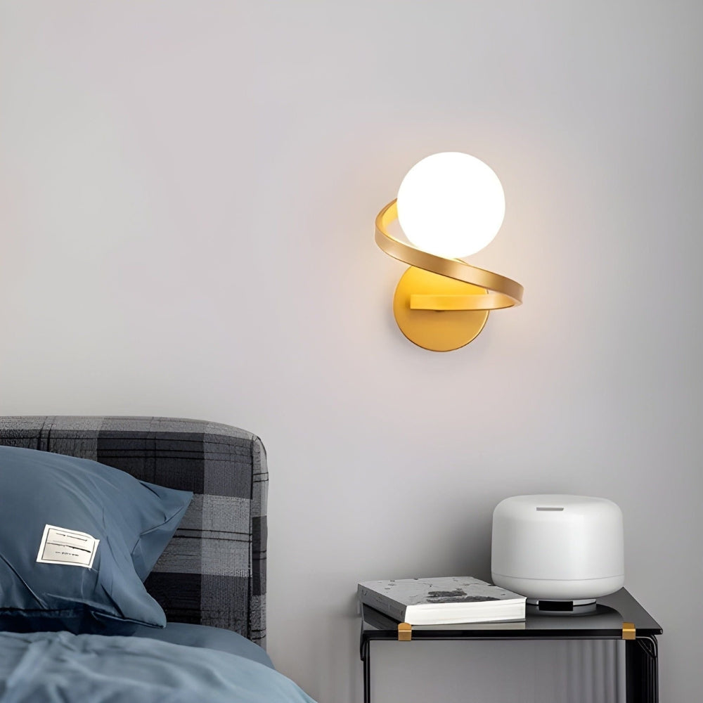 Spiral LED Wandleuchte mit modernem Design Karnz