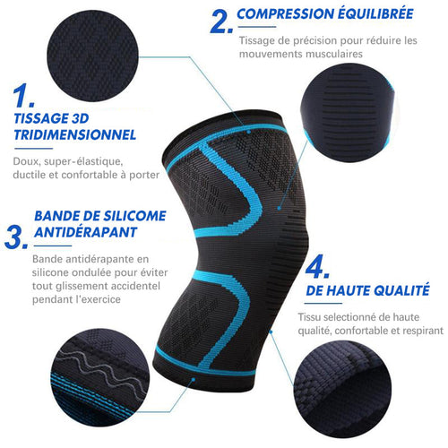 Elastische Kniebandage mit Kompressionseffekt | Karnz