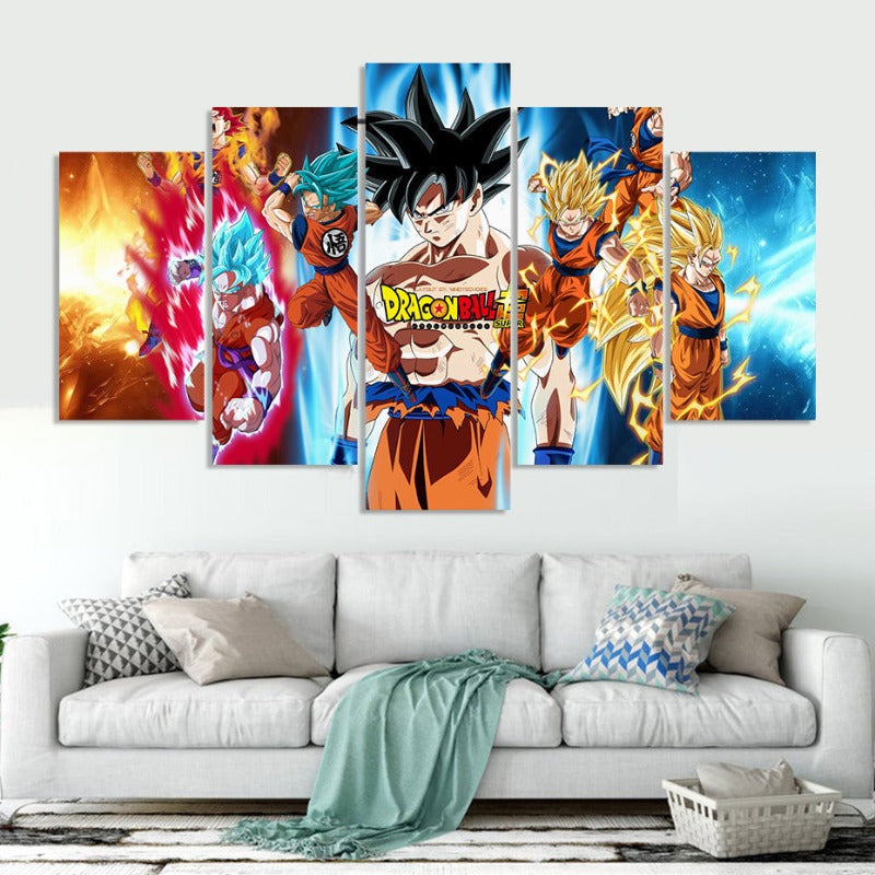 Super Dragon Ball Z - Leinwandbild