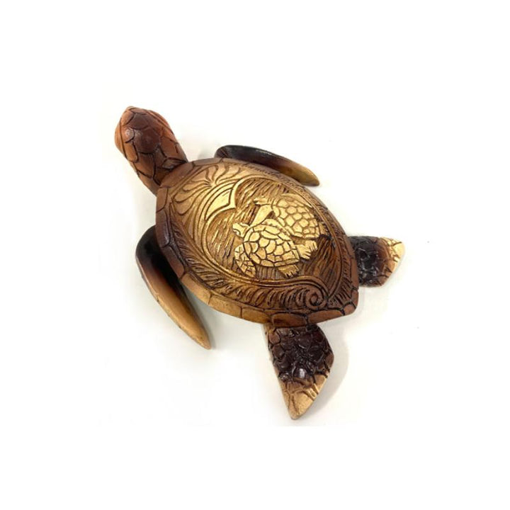 Holzskulptur Hawaii-Schildkröte | Karnz