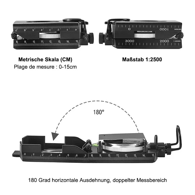 Multifunktionaler Kompass mit Flip-Flop-Funktion | Karnz