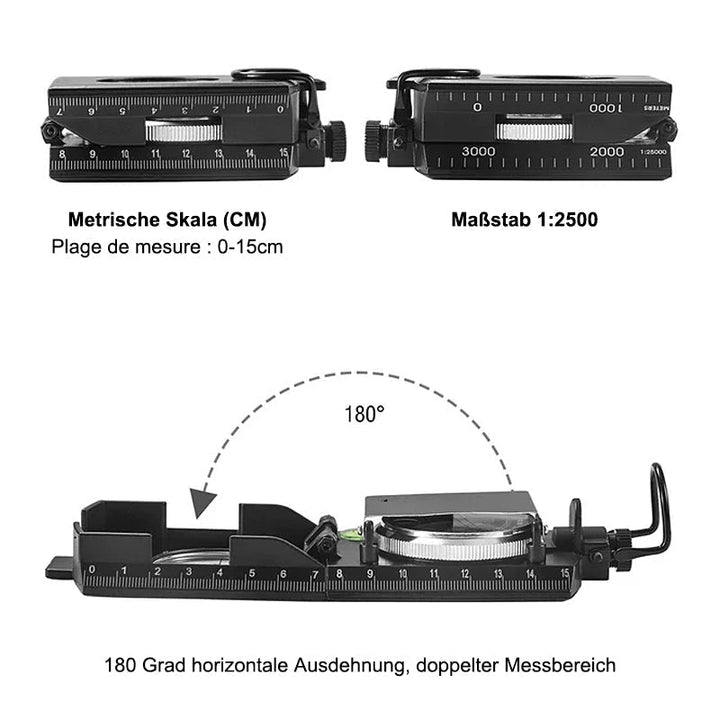 Multifunktionaler Kompass mit Flip-Flop-Funktion | Karnz