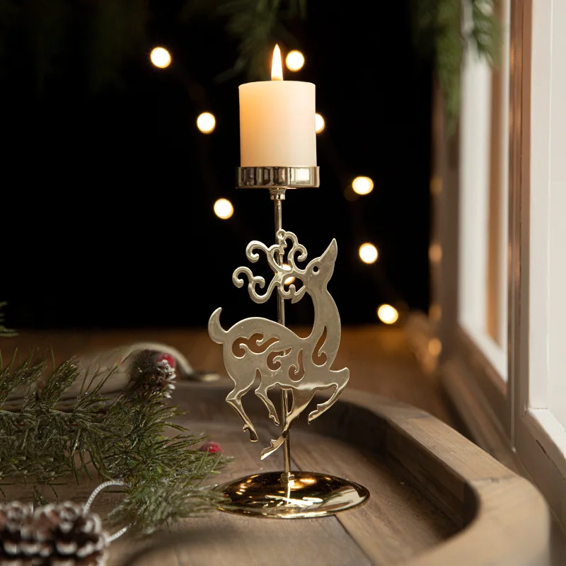 Weihnachtliche Kerzenhalter - Stern- und Tannenbaum-Design für festliche Dekoration | Karnz
