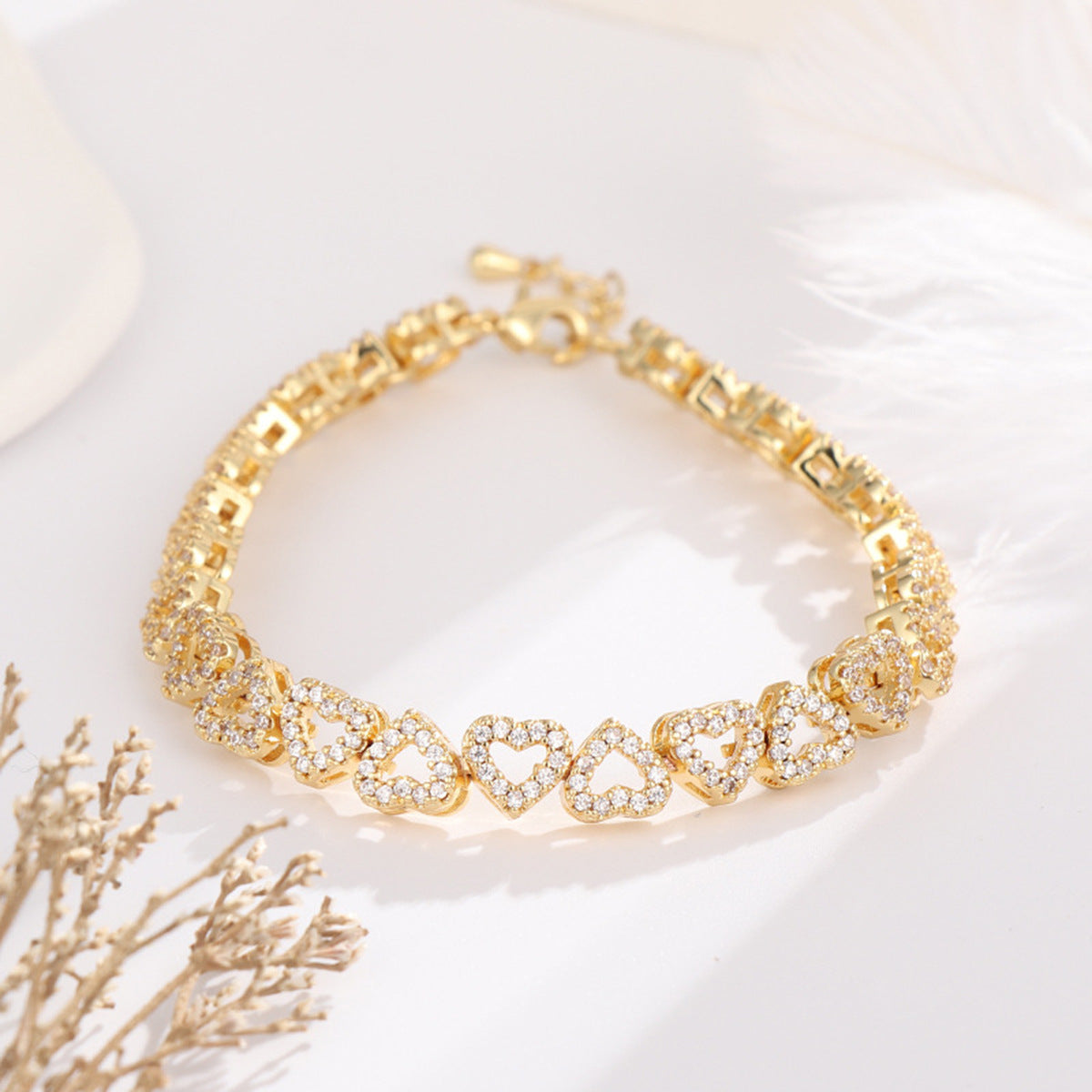 Karnz | Liebe Herzen Diamantarmband