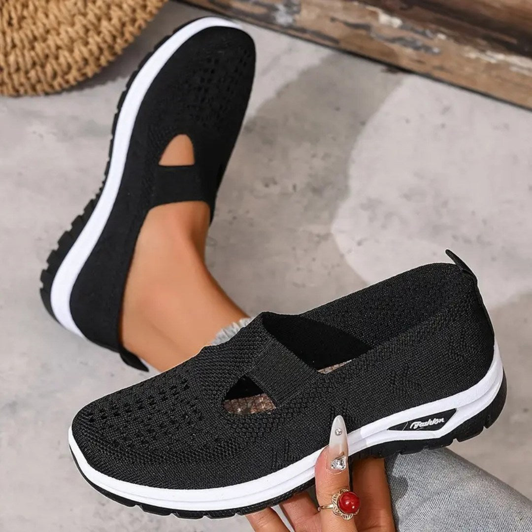 Vellora – Damen Mesh Slip-On Komfort Sneaker
