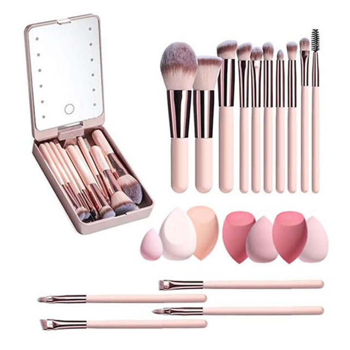 Set aus 14 Pinseln mit LED Licht | Karnz