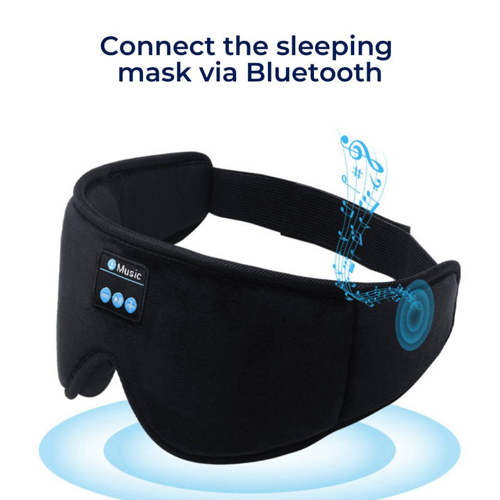DreamSounds Bluetooth Schlafmaske mit integrierten Kopfhörern | für Reisen - Meditation - Lichtblockierende Komfort Karnz