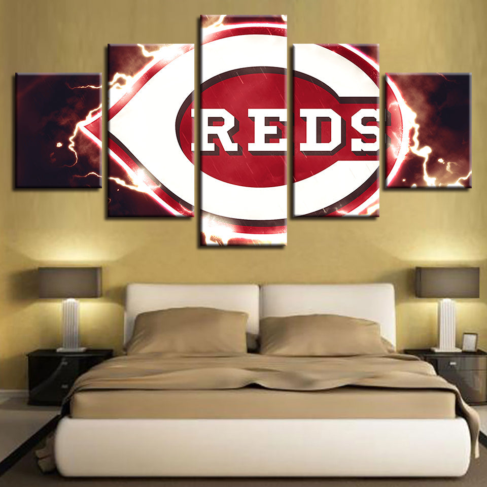 Cincinnati Reds 5 Teile-Leinwand Wandkunst Gemälde