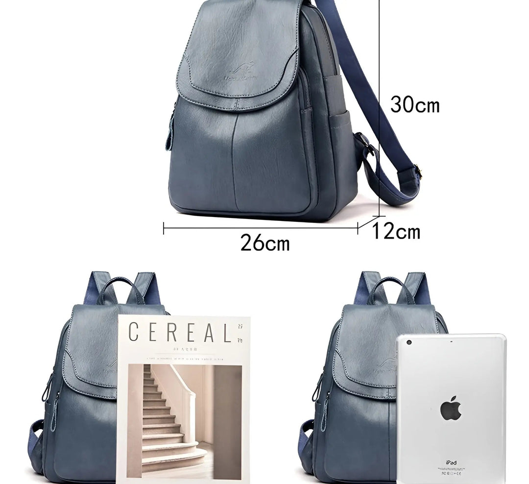 Karnz | Vintage Leder Damen Rucksack - Isabella