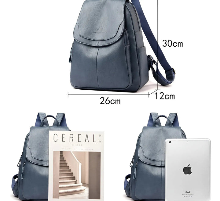Karnz | Vintage Leder Damen Rucksack - Isabella