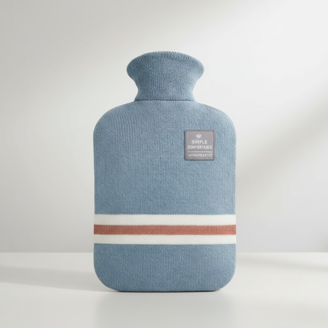 Wärmeflasche 2L mit Strickbezug | Karnz