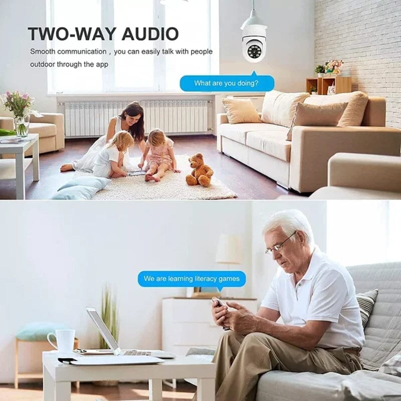 Drahtlose Wifi-Lampenkamera Sicherheitskamera | Karnz