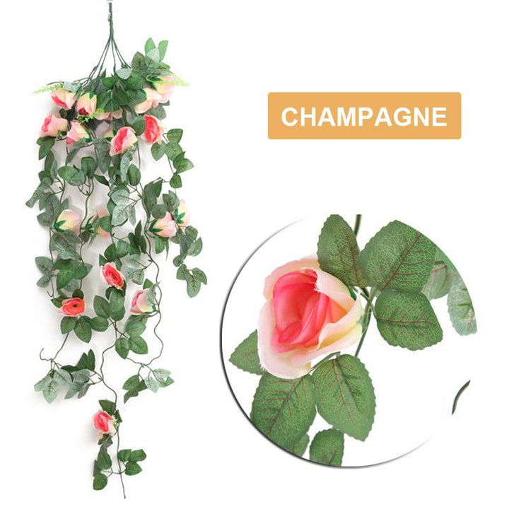 Wanddekoration Hängende Blumenranke | Karnz