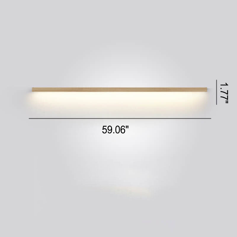 ZenBeam Japanische LED-Wandleuchte | Massivholzdesign | Modernes Akzentlicht