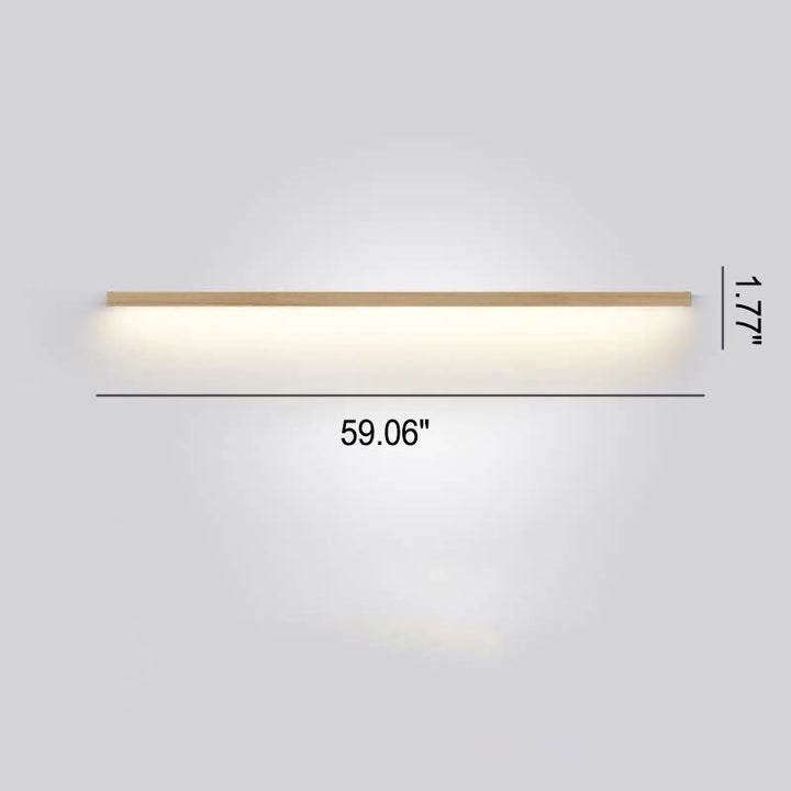 ZenBeam Japanische LED-Wandleuchte | Massivholzdesign | Modernes Akzentlicht