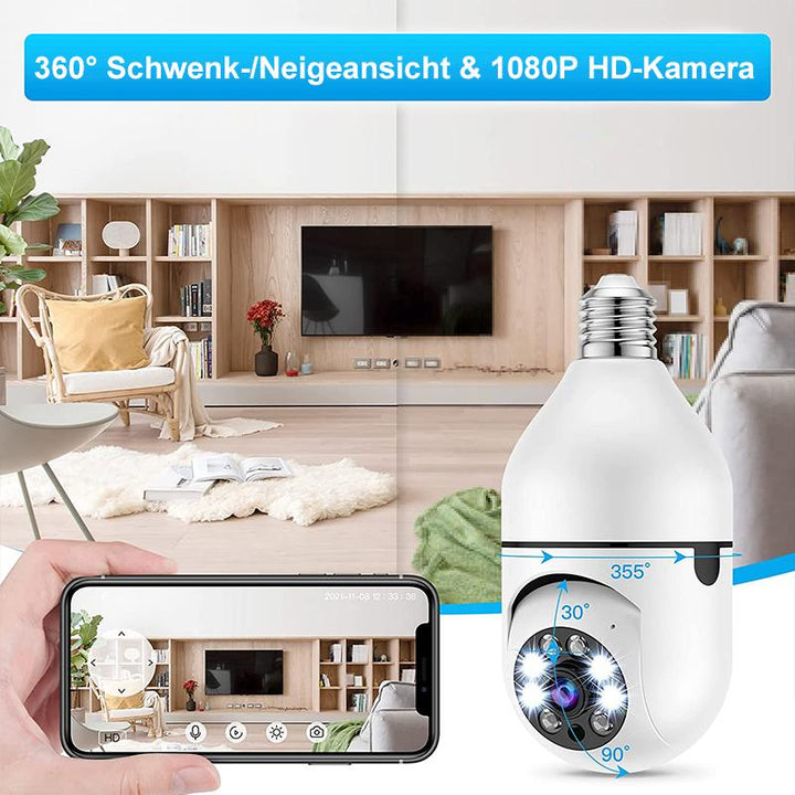 Intelligente drahtlose WiFi Vollfarbkamera mit Glühbirne | Karnz