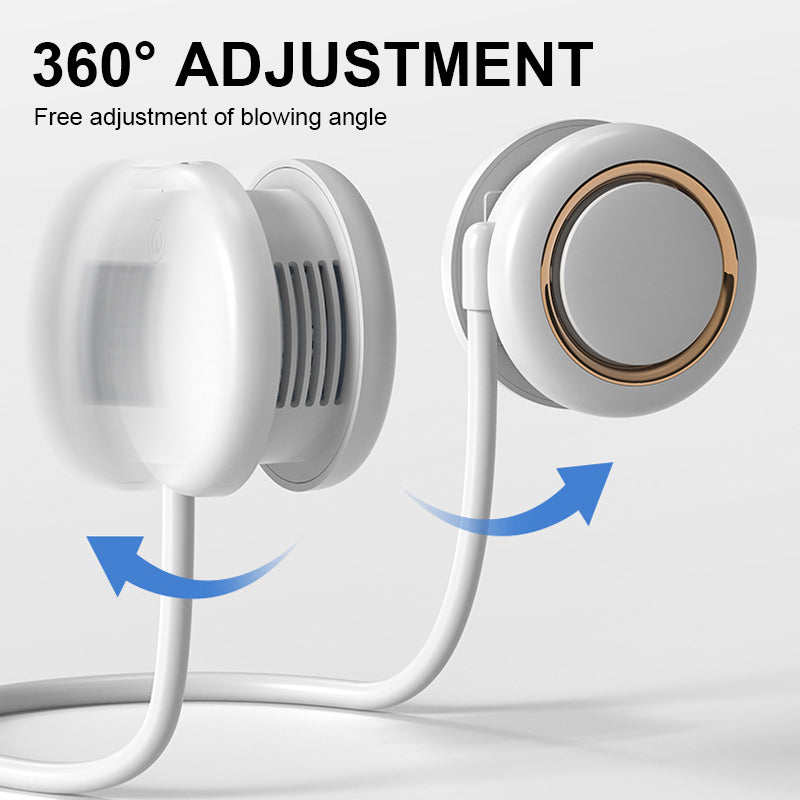 Faltbarer tragbarer USB-Mini-Nackenventilator