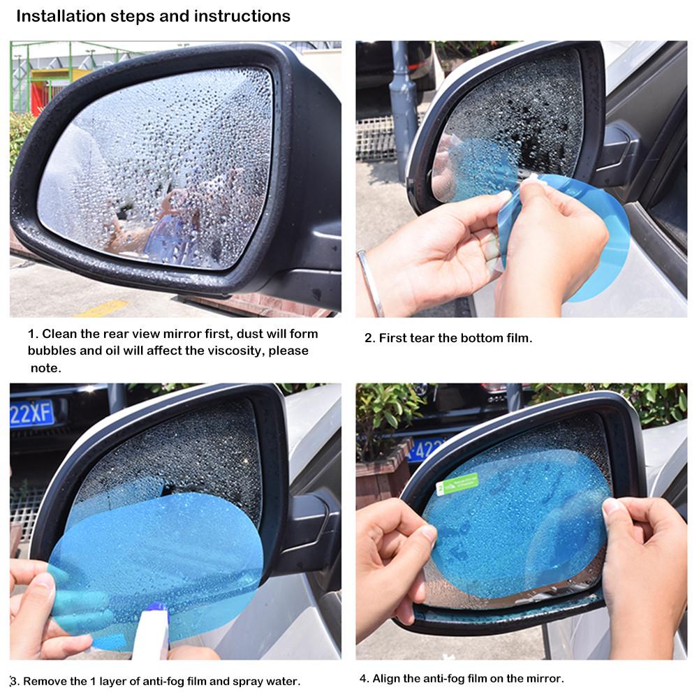 2 Stück Regenfeste Autospiegelaufkleber Karnz