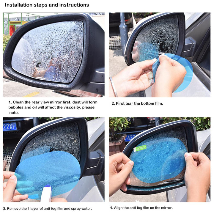 2 Stück Regenfeste Autospiegelaufkleber Karnz