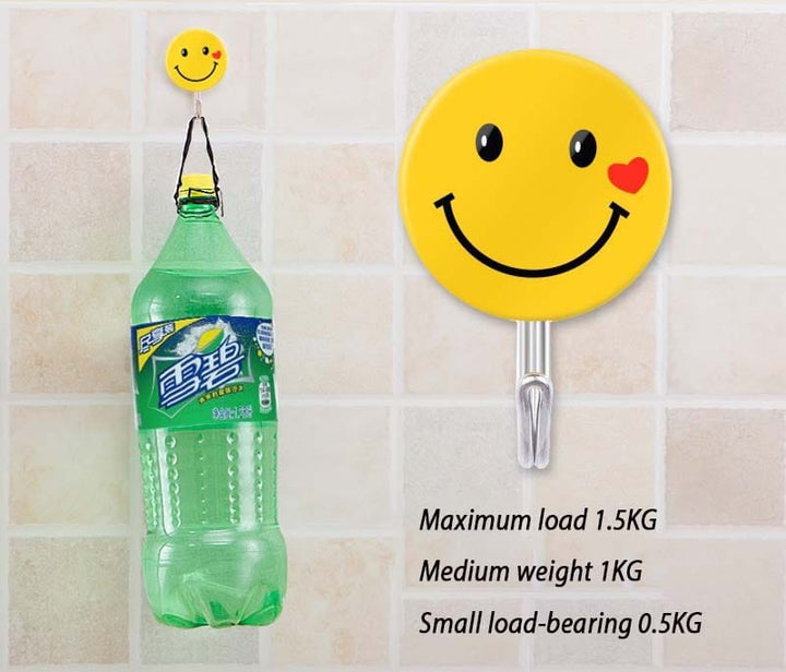 3 PCs Emoji Wandhaken Schwerlast Selbstklebender Haken Karnz