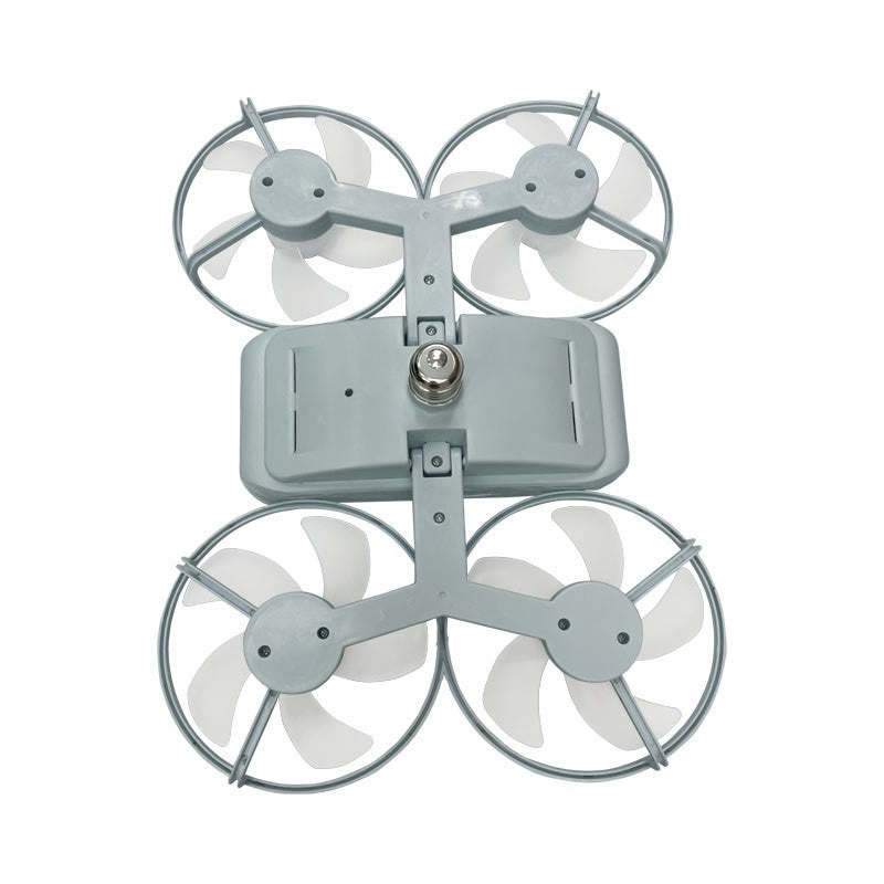Moderner Deckenventilator mit vier Blättern und Licht | Karnz