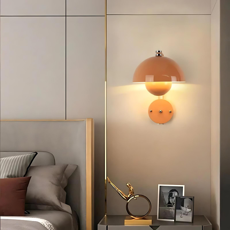 Moderne glänzende Metall-LED-Wandlampe