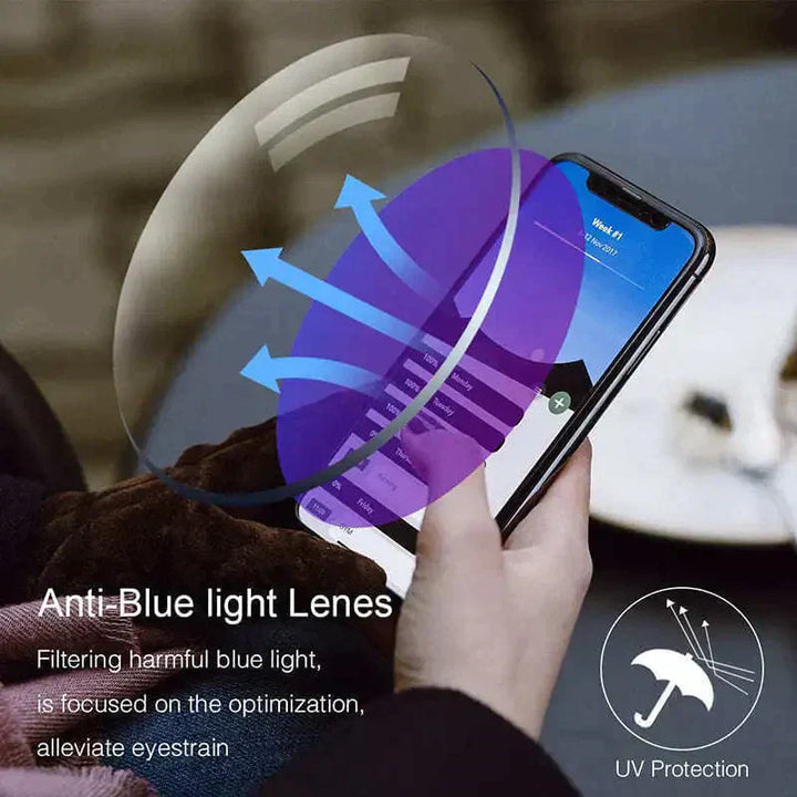 Karnz | Saphir Hohe Härte Anti-Blau Licht Weit und Nah Lesebrille Sonnenbrille
