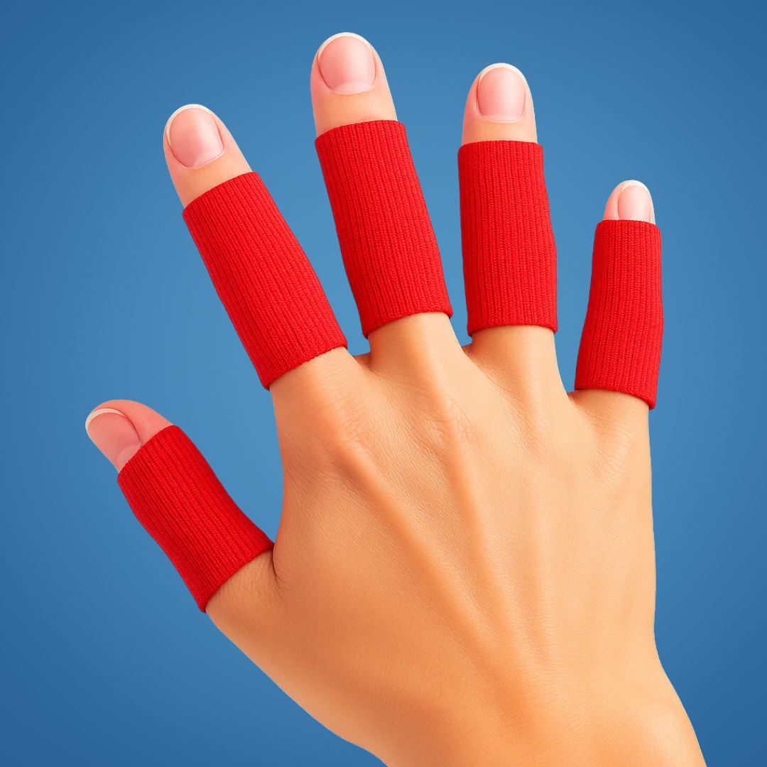 FlexiGuard | Finger Schutzärmel – Verletzungsprävention – Atmungsaktive, enganliegende Passform – Hält Wunden und Verbände an Ort und Stelle – Sport- und Alltagskomfort Karnz