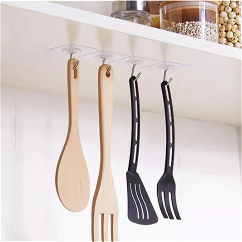 10 PCS Transparente Wandhaken Karnz