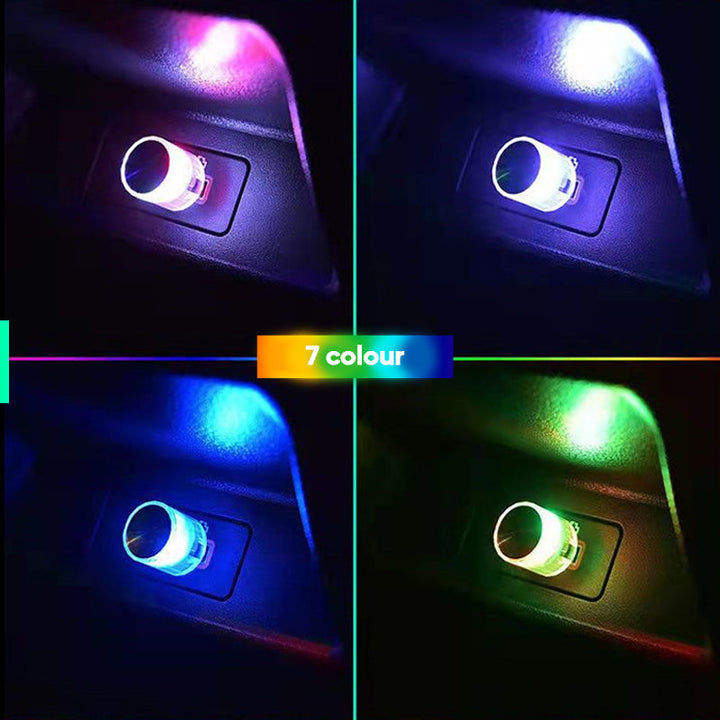 Farbige Blitzatmosphäre Lichter Karnz