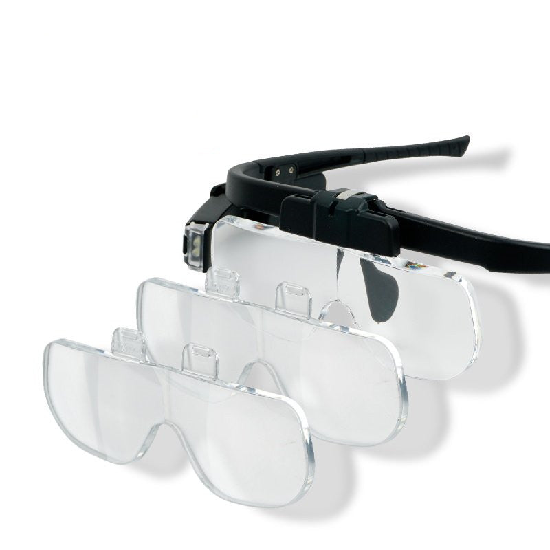 Karnz | Tragbare tragbare LED-Lupe, mit verstellbarem Lichtwinkel & austauschbaren Linsen