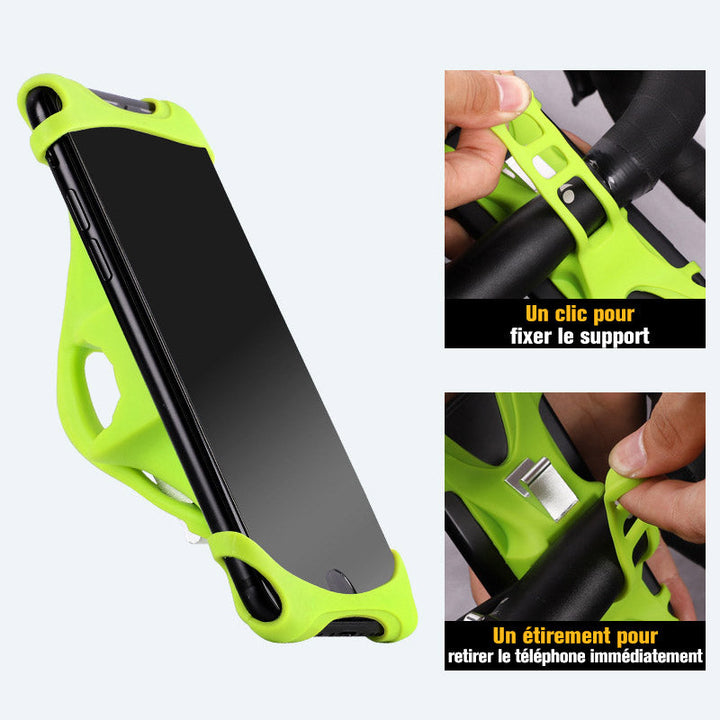 Universeller Silikon-Handyhalter für das Fahrrad, rutschfest, verstellbar | Karnz