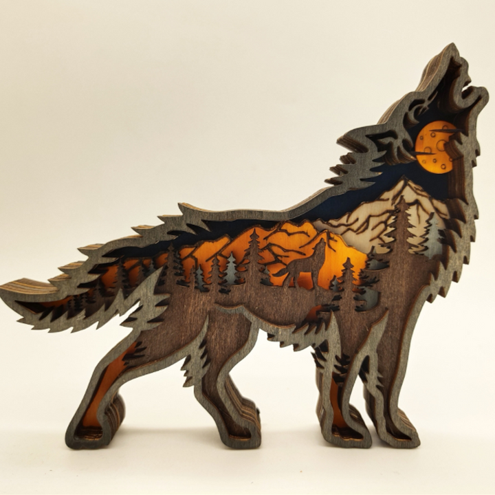 3D Kreatives Holz Tier Schnitzerei Handwerksgeschenk | Karnz
