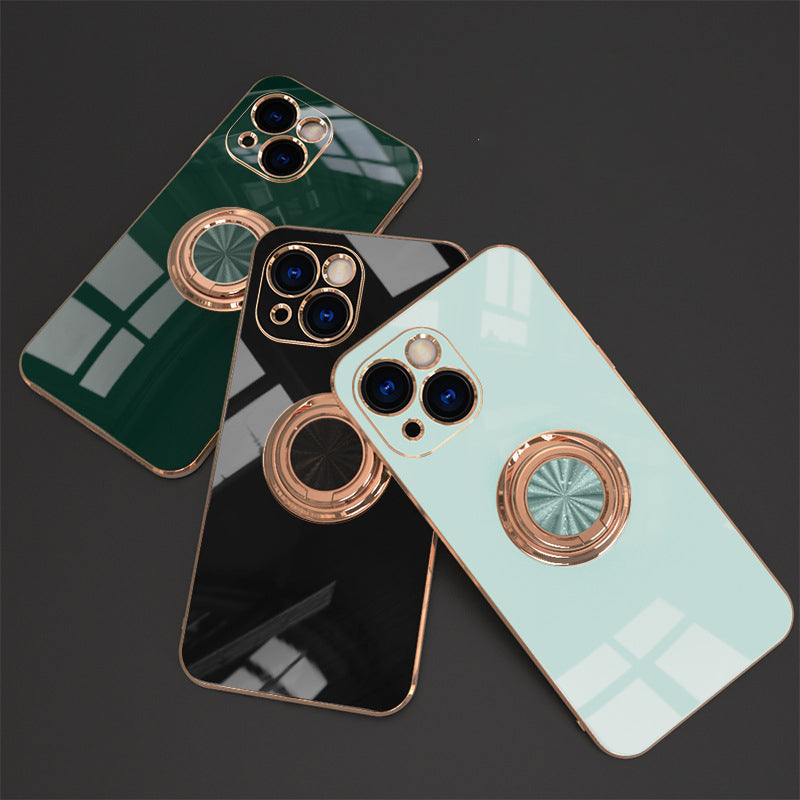 Plattiertes iPhone-Case mit Ring | Karnz