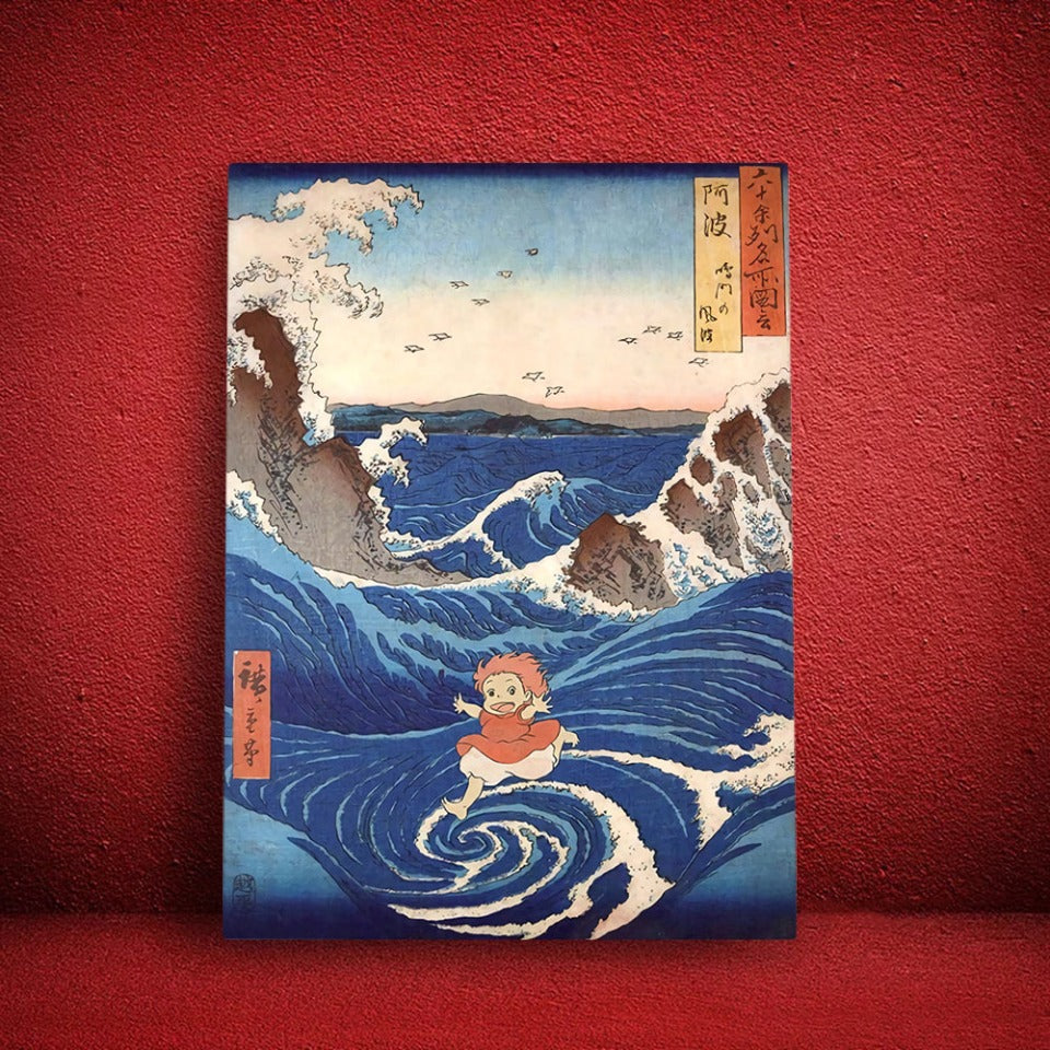 Auf fließendem Wasser - Leinwandbild