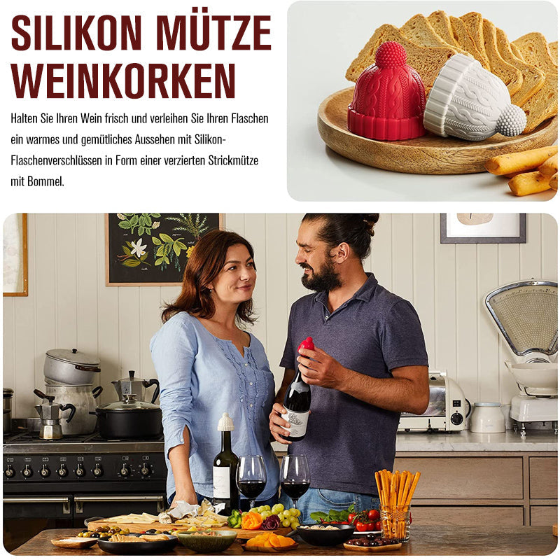 Kreativer Hut Silikon-Weinflaschenstopper | Karnz
